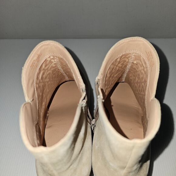 Cole Haan Elyse Ankle Bootie Womens 11 Latte Tan Suede Pointed Toe Dressy Heel - Picture 12 of 16